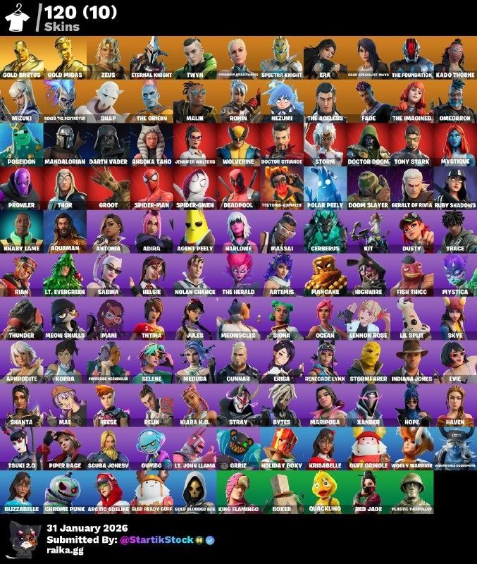 MIDAS DORADO! ETERNAL KNIGHT! SPECTRA KNIGHT! SKIN FUNDADOR! SNAP! NEZUMI! MANDALORIAN! DARTH VADER! SPIDERMAN! SPIDER-GWEN! DEADPOOL! DOOM SLAYER! DC! IDOLS! JULES! SKYE! (599 MX) @everyone