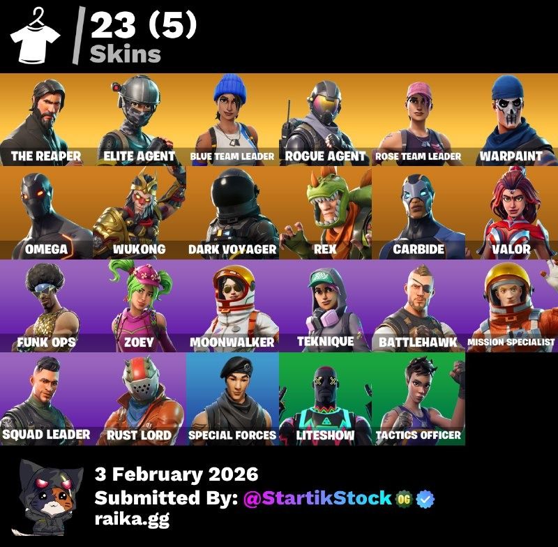 TOMA LA L! ELITE! JELTY! ROGUE AGENT! STW! OMEGA! DARK VOYAGER! CARBIDE! VALOR! MOONWALKER! RUST LORD! (799 MX) @everyone