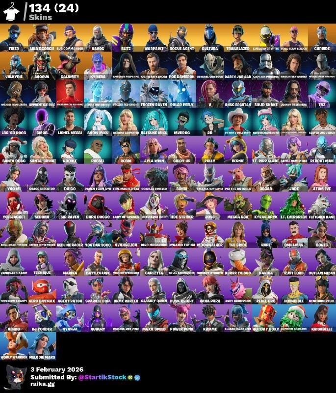 STW! FIXER! SUB-ZERO! HAVOC! ROGUE AGENT! TWITCH SKIN! CARBIDE! CALAMITY! JOSSLY GERENTE SKIN! DC! (1099 MX) @everyone