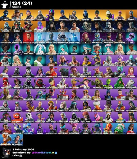 STW! FIXER! SUB-ZERO! HAVOC! ROGUE AGENT! TWITCH SKIN! CARBIDE! CALAMITY! JOSSLY GERENTE SKIN! DC! (1099 MX) @everyone