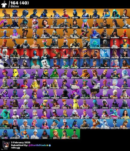 TRAVIS! ASTROJACK! SKIN APPLE! FIXER! CARBON COMMANDER! BLUE STRIKER! SULTURA! POINT PATROLLER! CLOUD! SURF STRIDER! THE ICE KING! ZENITH! ETERNAL KNIGHT! KYMERA! CALAMITY! MANDALORIAN! DEADPOOL! LARA CROFT! HARLEY! DC! JULES! SIDEWINDER! HOPE! PICO...