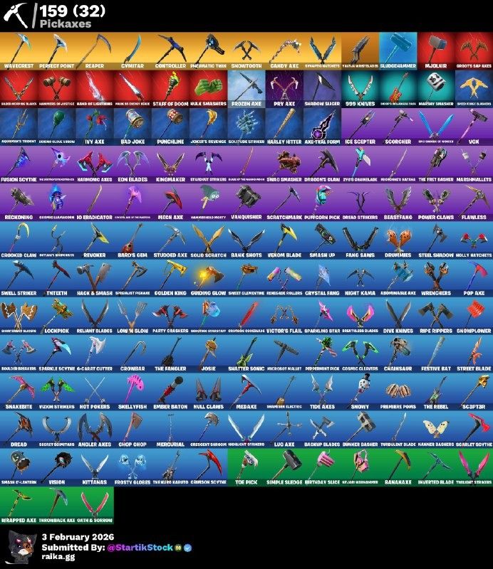 TRAVIS! ASTROJACK! SKIN APPLE! FIXER! CARBON COMMANDER! BLUE STRIKER! SULTURA! POINT PATROLLER! CLOUD! SURF STRIDER! THE ICE KING! ZENITH! ETERNAL KNIGHT! KYMERA! CALAMITY! MANDALORIAN! DEADPOOL! LARA CROFT! HARLEY! DC! JULES! SIDEWINDER! HOPE! PICO...