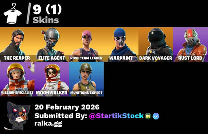 TOMA LA L! ELITE! STW! DARK VOYAGER! RUST LORD! MOONWALKER! (599 MX) @everyone