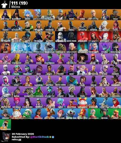 +110 SKINS! DARK SKULLY! NEZUMI! SPECTRA KNIGHT! DERIVA! OMEGA! SNAP! VALOR! RAGNAROK! ZENITH! THE ICE KING! CALAMITY! DARTH VADER! SPIDERMAN! SPIDER-GWEN! DOOM SLAYER! HARLEY! IDOLS! DC! HAVEN! BURRITO SABANEGRO! PICO REAPER! (799 MX) @everyone