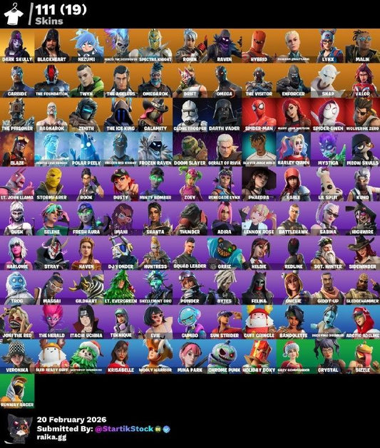 +110 SKINS! DARK SKULLY! NEZUMI! SPECTRA KNIGHT! DERIVA! OMEGA! SNAP! VALOR! RAGNAROK! ZENITH! THE ICE KING! CALAMITY! DARTH VADER! SPIDERMAN! SPIDER-GWEN! DOOM SLAYER! HARLEY! IDOLS! DC! HAVEN! BURRITO SABANEGRO! PICO REAPER! (799 MX) @everyone