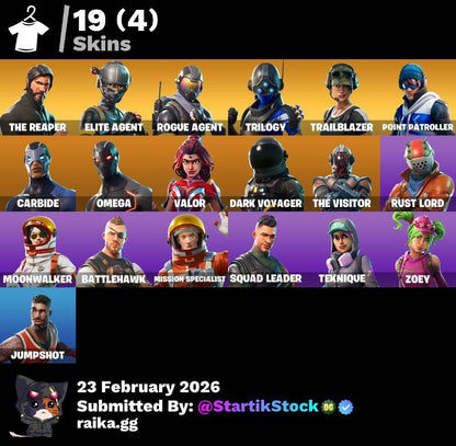 TOMA LA L! ELITE! ROGUE AGENT! TRILOGY! TWITCH SKIN! POINT PATROLLER! CARBIDE! OMEGA! VALOR! DARK VOYAGER! RUST LORD! MOONWALKER! VINCULABLE A TODO! (699 MX) @everyone