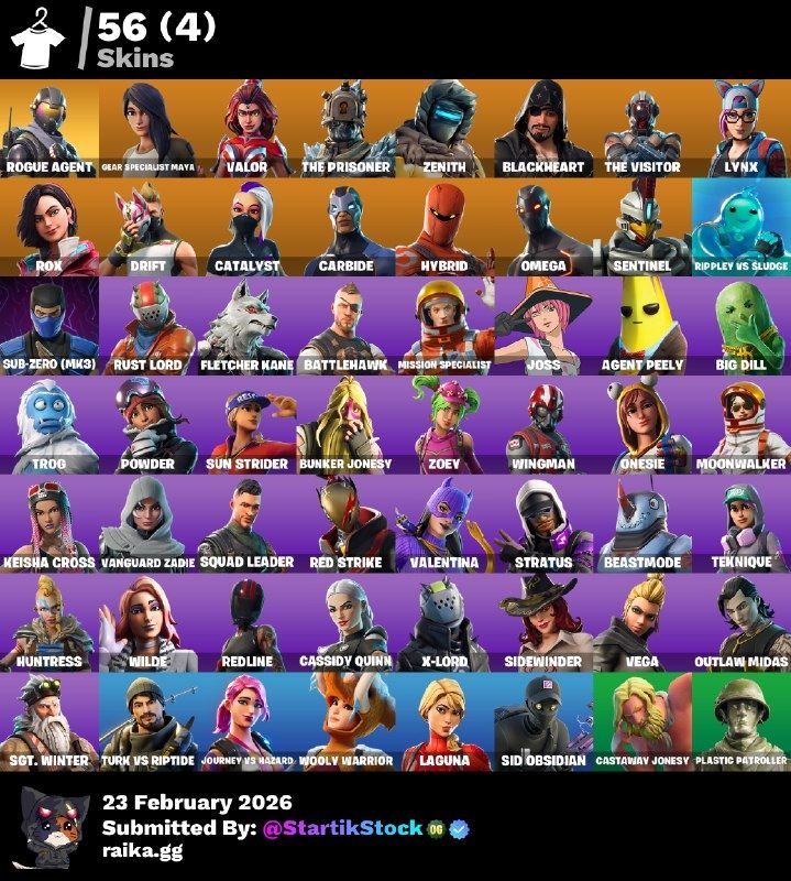 ROGUE AGENT! VALOR! ZENITH! LYNX! DERIVA! HYBIRD! OMEGA! HYBIRD! SUB-ZERO! RUST LORD! MOONWALKER! NO XBOX! (599 MX) @everyone