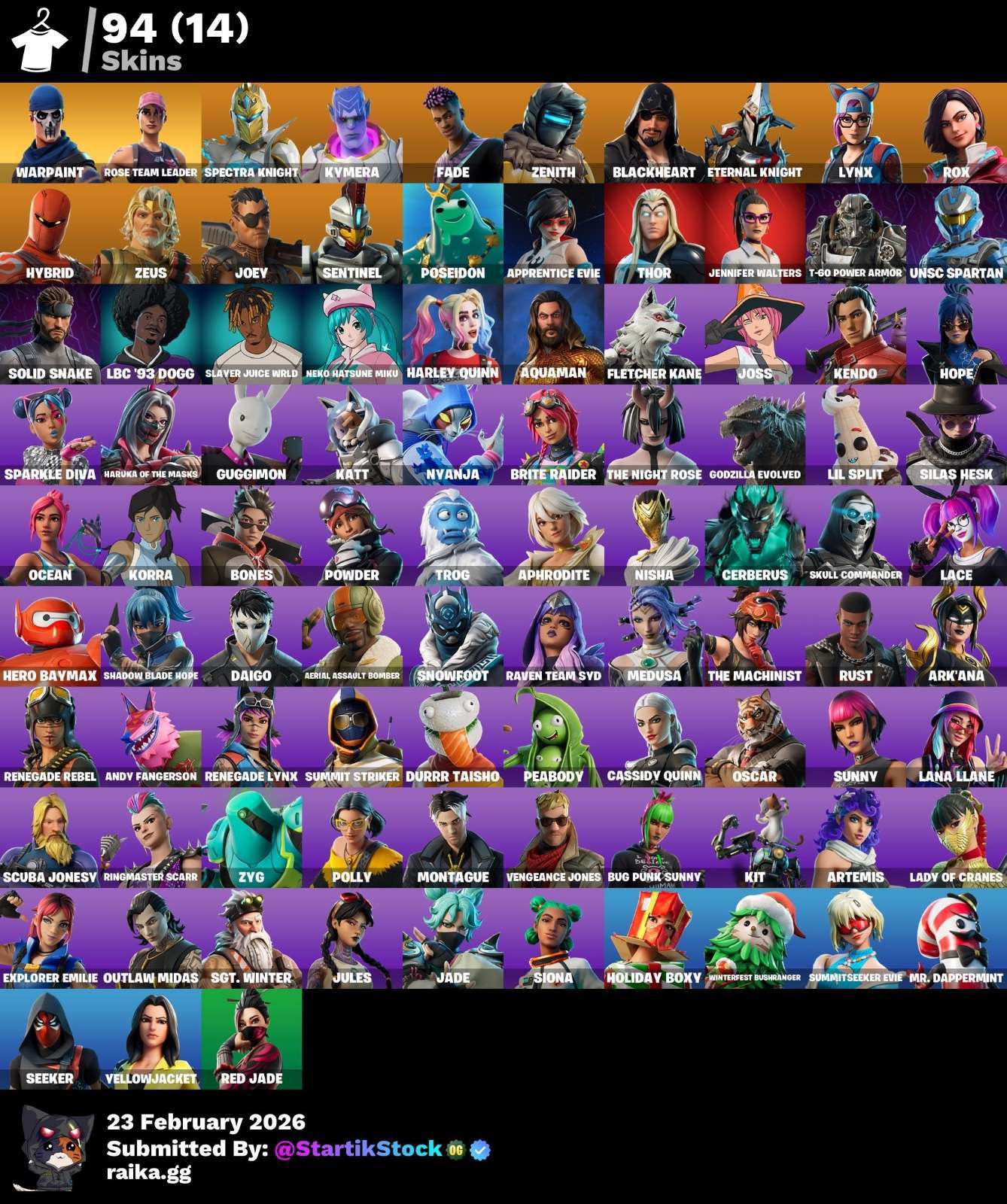 STW! SPECTRA KNIGHT! KYMERA! ZENITH! ETERNAL KNIGHT! LYNX! HYBIRD! MARVEL SKINS! IDOLS! DC! JULES! MUCHAS SKINS DE TIENDA! NO PSN! (849 MX) @everyone