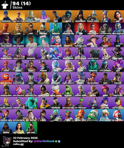 STW! SPECTRA KNIGHT! KYMERA! ZENITH! ETERNAL KNIGHT! LYNX! HYBIRD! MARVEL SKINS! IDOLS! DC! JULES! MUCHAS SKINS DE TIENDA! NO PSN! (849 MX) @everyone