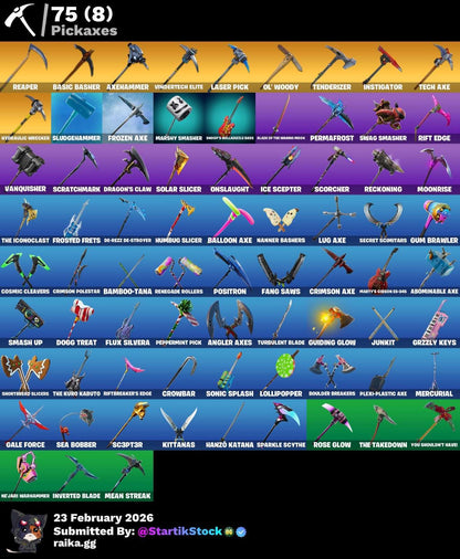 OMEGA RGB! STW!  SUB-COMMANDER! TWITCH SKIN! ROGUE AGENT! DERIVA! HAVOC! POINT PATROLLER! VALOR CALAMITY! THE ICE KING! RAGNAROK! LYNX! MANDALORIAN! SKINS MARVEL! PICO REAPER! (849 MX) @everyone