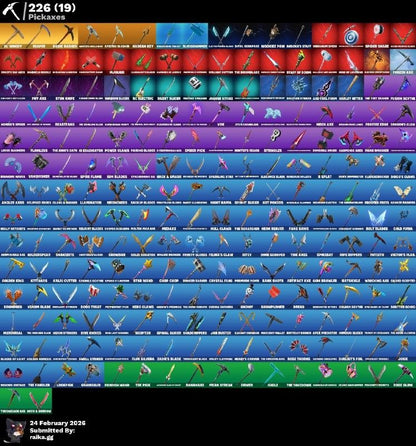 MIDAS DORADO! STW! SPECTRA KNIGHT! LARA CROFT! HYBIRD! ULTIMA KNIGHT! KYMERA! ETERNAL KNIGHT! PETER GRIFIN! FUSIÓN! HADES! GAME KNIGHT! HADES! SNAP! MANDALORIAN! PASE MARVEL! SPIDERMAN! DEADPOOL! RUBY! IDOLS! DC! SKYE! SIDEWINDER! JULES! PICO...