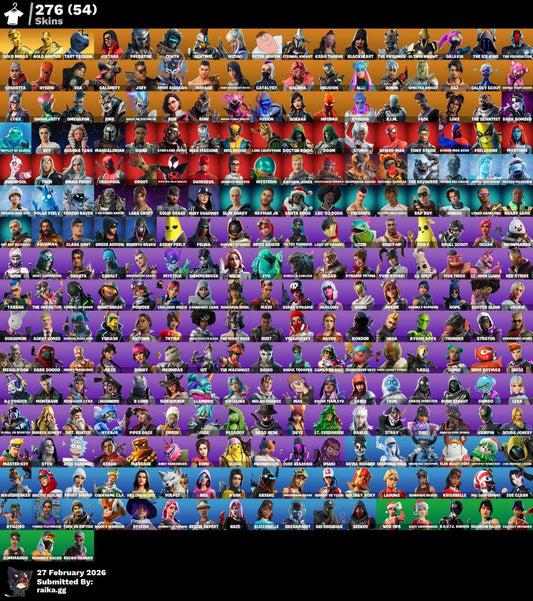 MIDAS DORADO! SKIN APPLE! LARA CROFT! ZENITH! PREDATOR! PETER GRIFIN! ETERNAL KNIGHT! ULTIMA KNIGHT! THE ICE KING! HYBIRD! SPECTRA KNIGHT! FUSIÓN! KYMERA! MANDALORIAN! SPIDERMAN! DEADPOOL! PASE MARVEL! RUBY! IDOLS! DC! JULES! HOPE! PICO REAPER!...