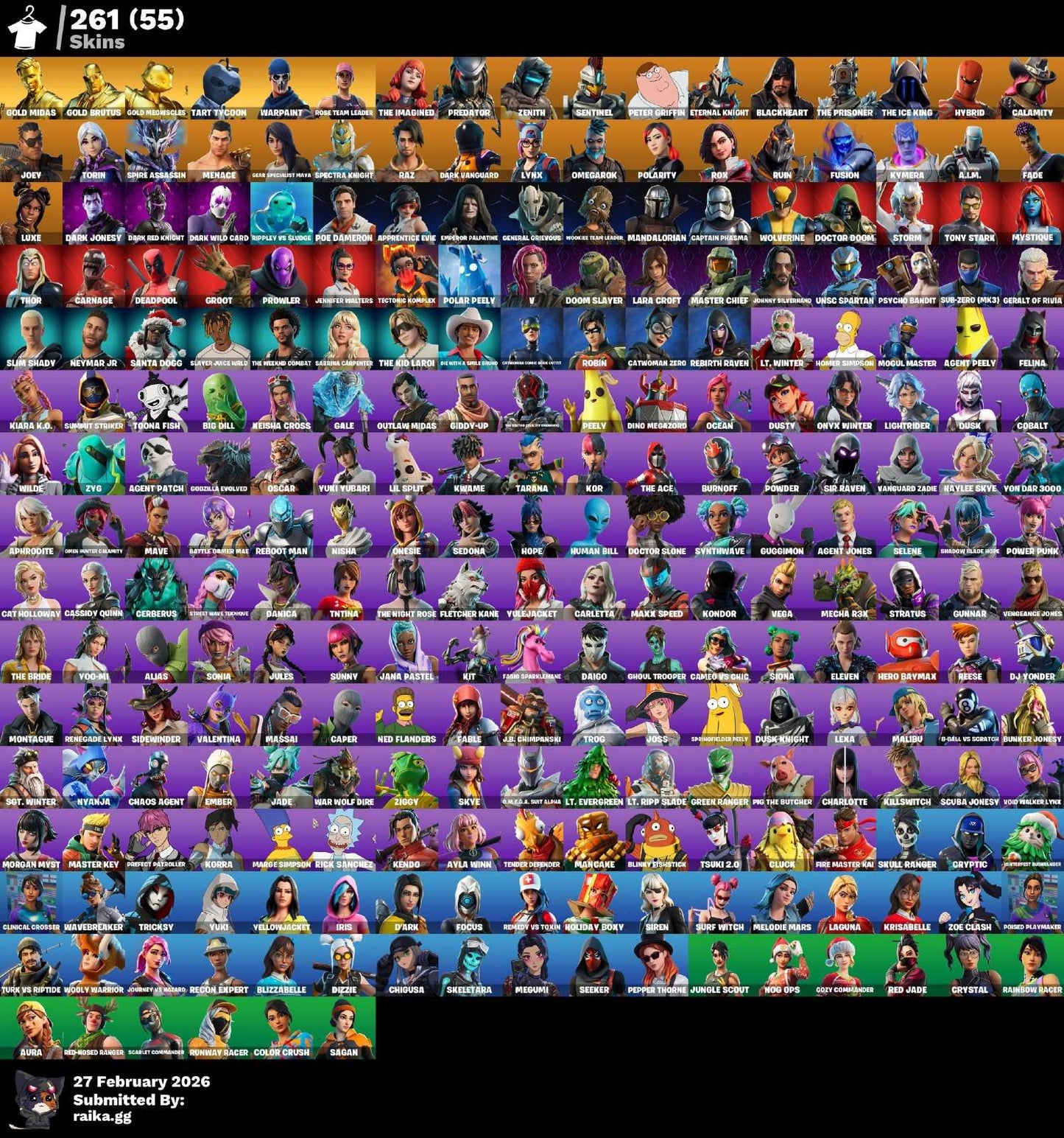 MIDAS DORADO! SKIN APPLE! STW! PREDATOR! ZENITH! PETER GRIFIN! ETERNAL KNIGHT! THE ICE KING! PICO CANDY! MUCHAS SKINS DE TIENDA! +260 SKINS! NO XBOX! (1799 Mx) @everyone