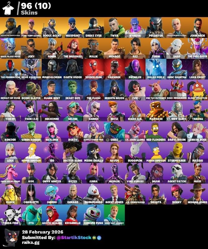 MASTER CHIEF! STW! ROGUE AGENT! SNAKE EYES! LARA CROFT!KYMERA! PREDATOR! SNAP! SKIN FUNDADOR! MANDALORIAN! DARTH VADER! SPIDER-MAN! DOOM SLAYER! DC! HAVEN! NO XBOX! (949 MX) @everyone