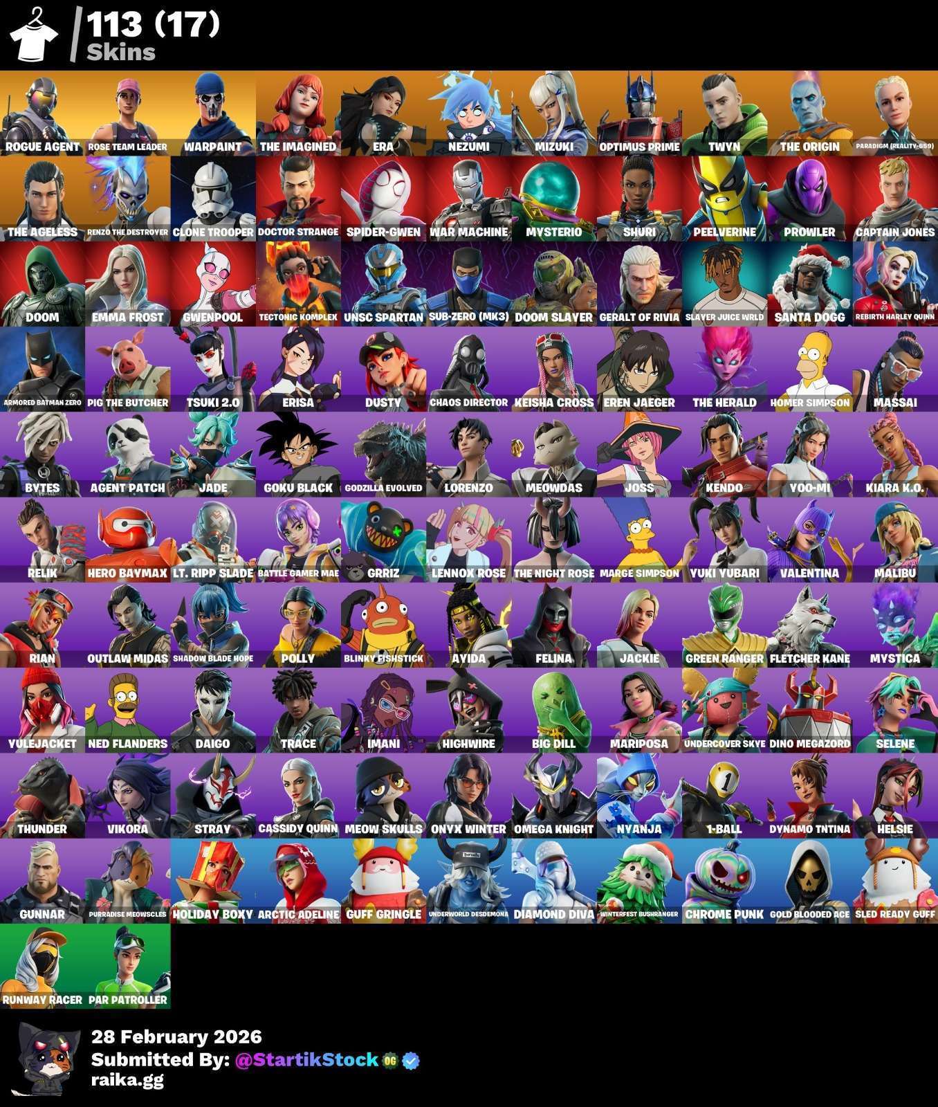 ROGUE AGENT! STW! NEZUMI! SPIDER-GWEN! PASE MARVEL! DOOM SLAYER! DC! IDOLS! PASE SIMPSONS! VINCULABLE A TODO! (849 MX) @everyone