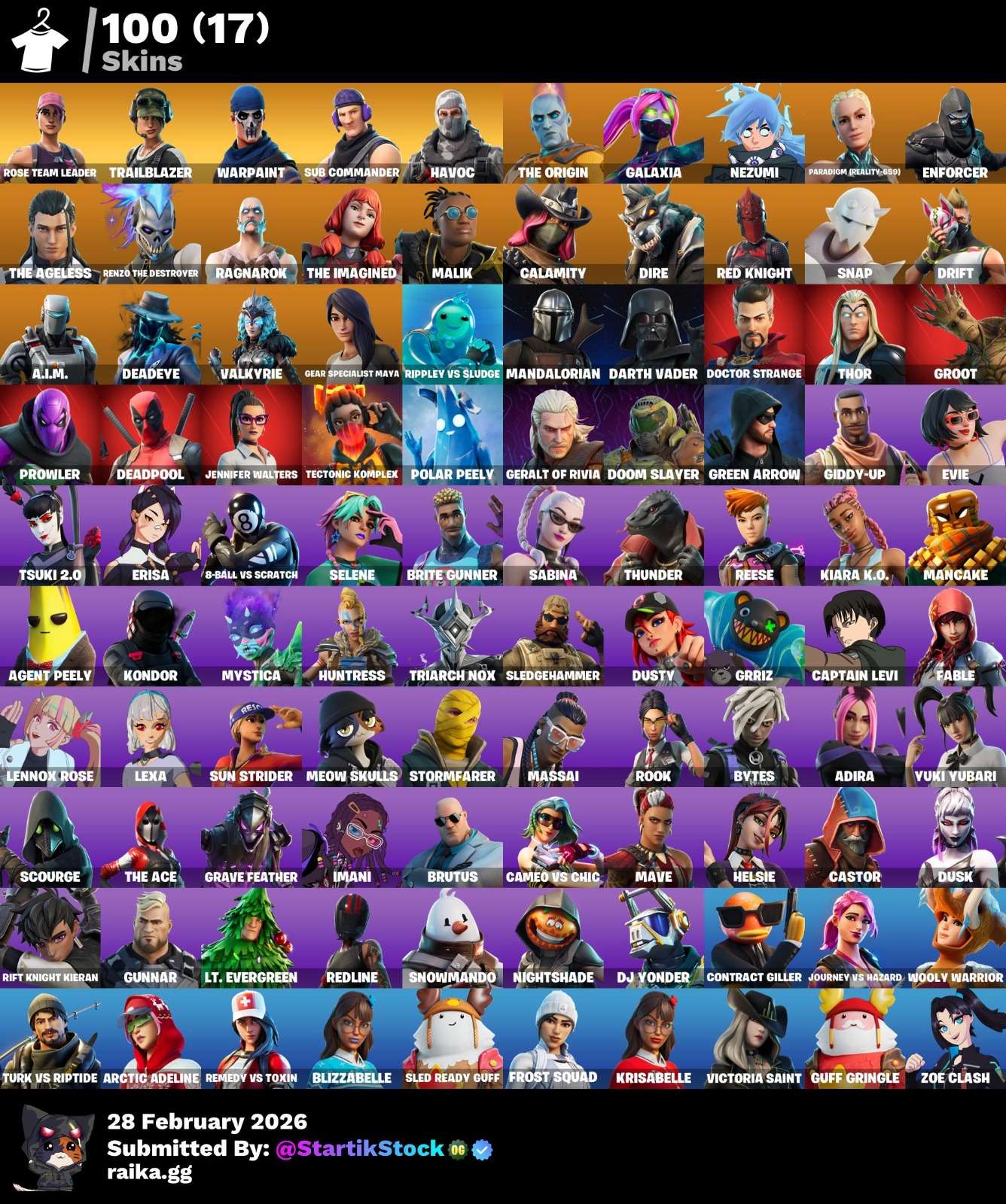 STW! TWITCH SKIN! DERIVA! SUB-COMMANDER! HAVOC! NEZUMI! RAGNAROK! CALAMITY! RED KNIGHT! SNAP! MANDALORIAN! DARTH VADER! DOOM SLAYER! DC! BURRITO SABANERO! DEADPOOL! VINCULABLE A TODO! (949 MX) @everyone