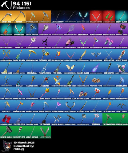 FNCS RENEGADE! SPECTRA KNIGHT! POLARITY! ERA! PETER GRIFIN! IDOLS! PASE MARVEL! PICO REAPER! PICO CANDY! NO XBOX! (549 MX) @everyone