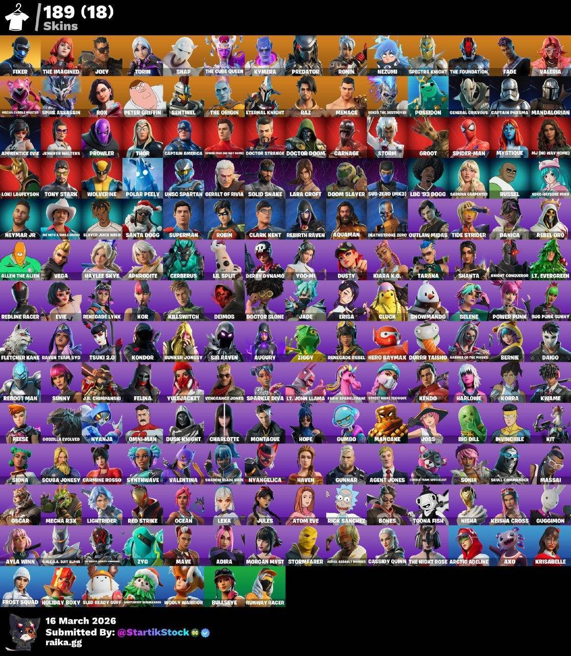 SULTURA! SNAP! KYMERA! PREDATOR! NEZUMI! SPECTRA KNIGHT! SKIN FUNDADOR! PETER GRIFIN! ETERNAL KNIGHT! LARA CROFT! MANDALORIAN! DOOM! SPIDERMAN! PASE MARVEL! DOOM SLAYER! SUB-COMMANDER! JOSSLY SKIN GERENTE! IDOLS! DC! VINCULABLE A TODO! (1299 MX)...