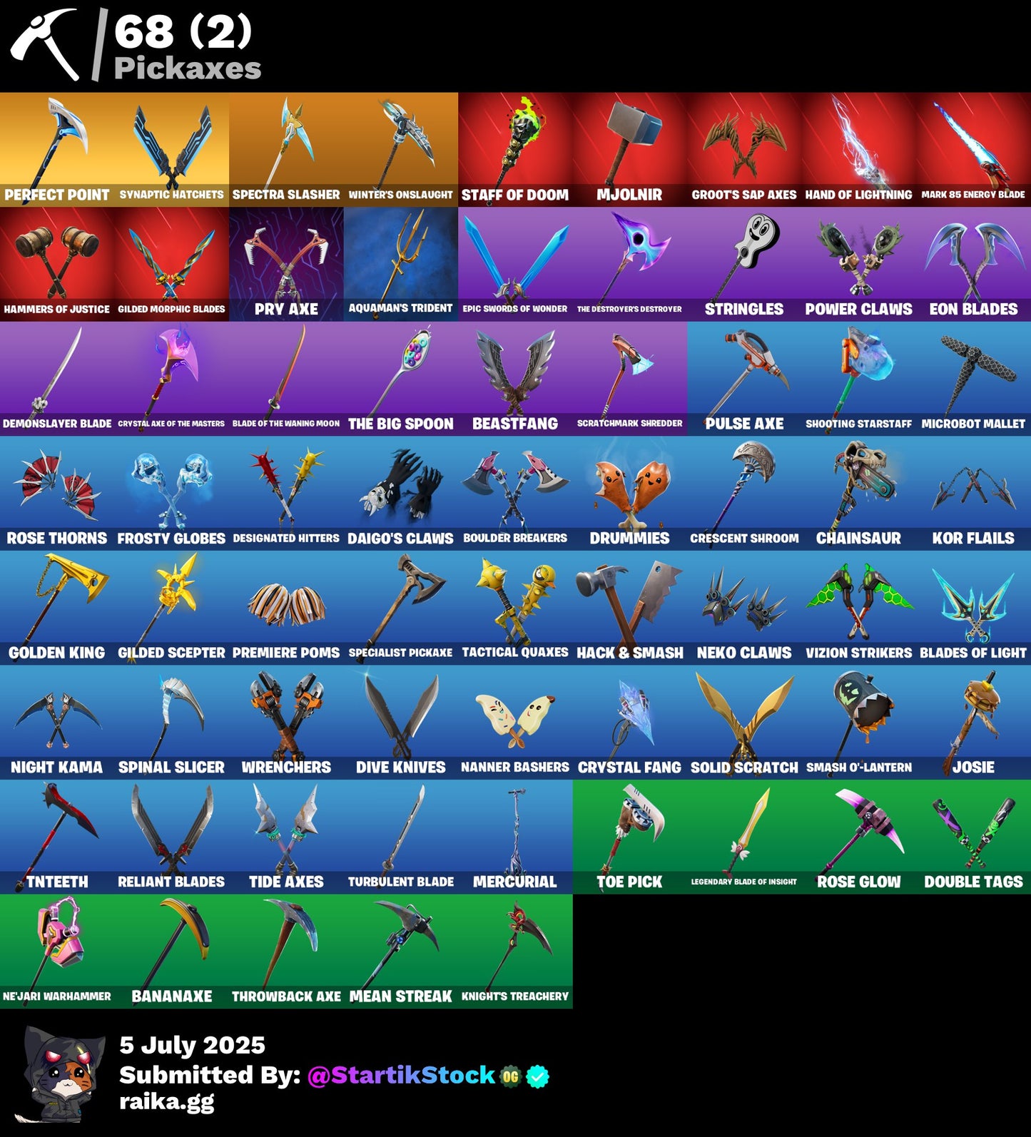 [PC] 56 skins | OG STW | Blue Squire | Gold Midas | Trilogy | Fade | Raz | Eternal Knight | Spectra Knight | Gear Specialist Maya | Omegarok | 1050 VB