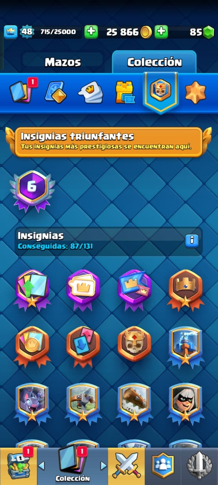 517 CLASH! CUENTA CON 0975 COPAS! 4 CARTAS AL NIVEL 15! 9 CARTAS AL NIVEL 14! 2 CARTAS CON EVOLUTIVAS!! 36 EMOTES! 2 TORRES! INSIGNIA DE 6 AÑOTES! (549 MX) @everyone