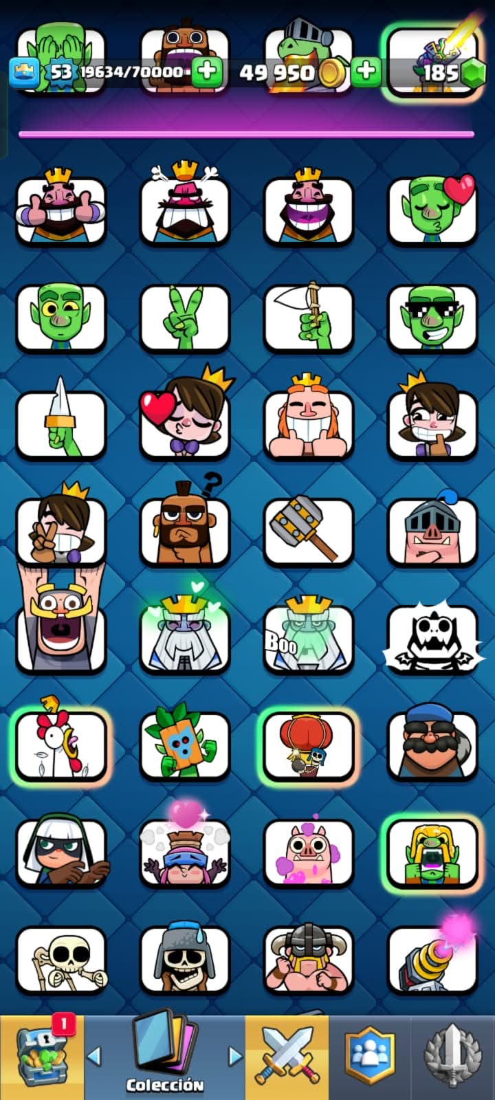 518 CLASH! CUENTA CON 10093 COPAS! 6 CARTAS AL NIVEL 15! 7 CARTAS AL NIVEL 14! 15 CARTAS CON EVOLUTIVAS! 77 EMOTES!  10 TORRES! INSIGNIA DE 3 AÑOS! (499 MX) @everyone