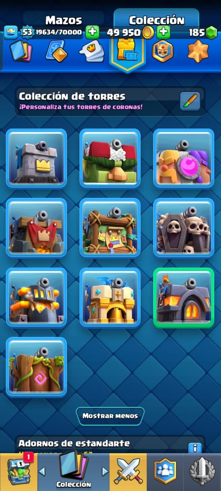 518 CLASH! CUENTA CON 10093 COPAS! 6 CARTAS AL NIVEL 15! 7 CARTAS AL NIVEL 14! 15 CARTAS CON EVOLUTIVAS! 77 EMOTES!  10 TORRES! INSIGNIA DE 3 AÑOS! (499 MX) @everyone