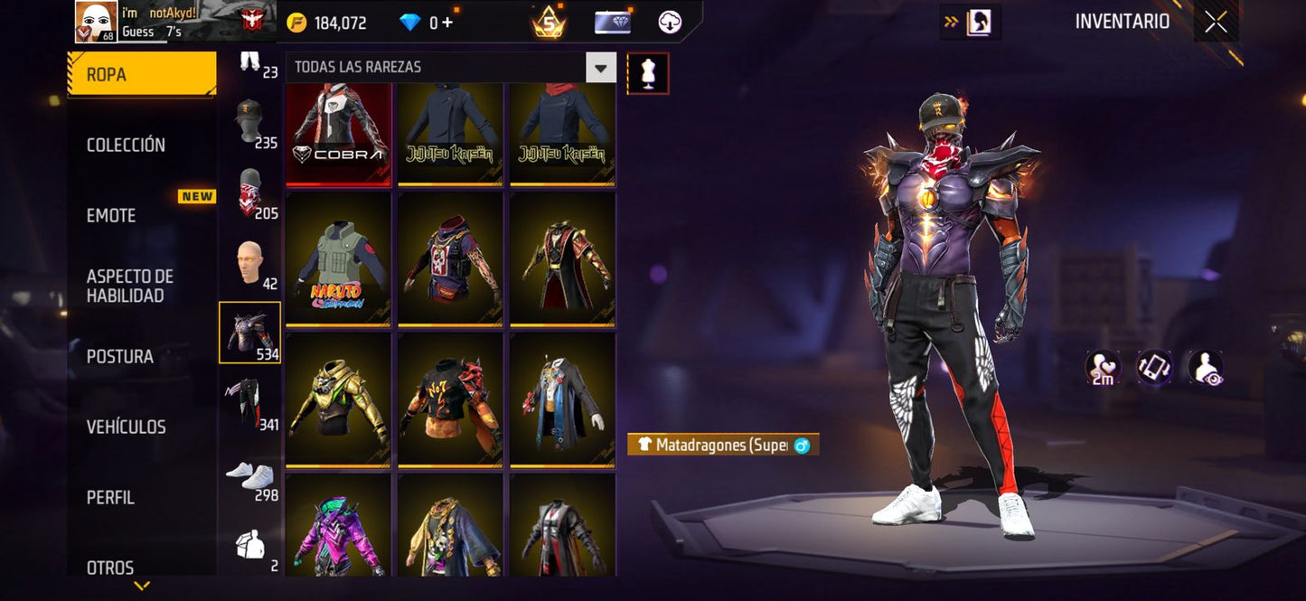 🔥 Cuenta Free Fire