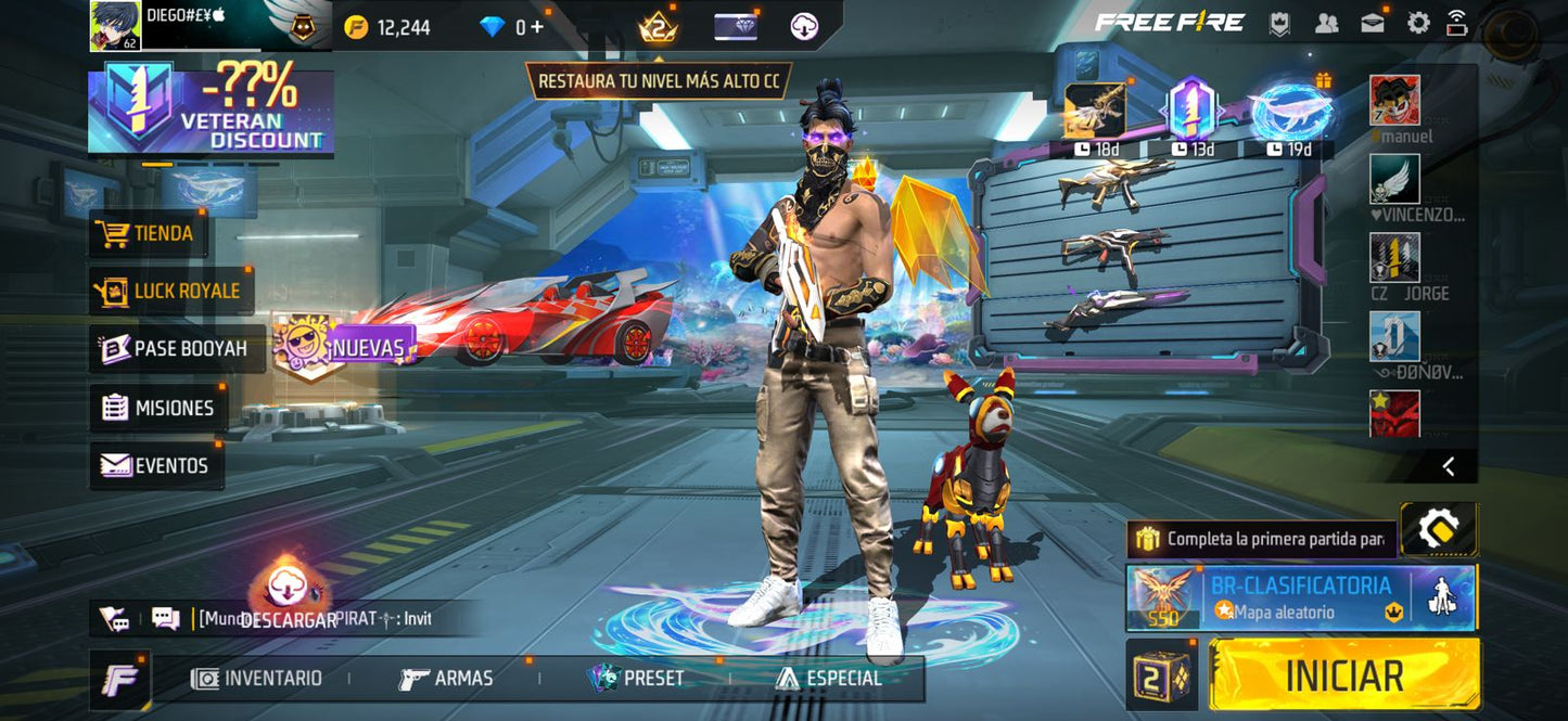 🔥 Cuenta Free Fire