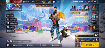 167 FREE FIRE! 5 EVOLUTIVAS A BUEN NIVEL!! MAS DE 100 PECHOS!! CR7, YING YANG BLACK! ROPA DE CUBO Y EVENTOS!! PANTUFLAS, PERFECTAS PARA COMBINAR CON TODO!! REGIÓN: EEUU (799mx) @everyone