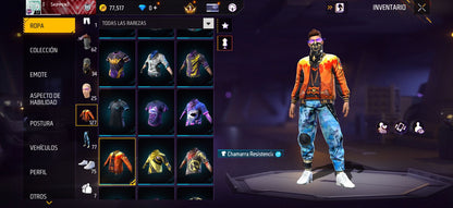 167 FREE FIRE! 5 EVOLUTIVAS A BUEN NIVEL!! MAS DE 100 PECHOS!! CR7, YING YANG BLACK! ROPA DE CUBO Y EVENTOS!! PANTUFLAS, PERFECTAS PARA COMBINAR CON TODO!! REGIÓN: EEUU (799mx) @everyone