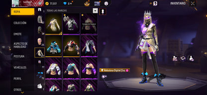 167 FREE FIRE! 5 EVOLUTIVAS A BUEN NIVEL!! MAS DE 100 PECHOS!! CR7, YING YANG BLACK! ROPA DE CUBO Y EVENTOS!! PANTUFLAS, PERFECTAS PARA COMBINAR CON TODO!! REGIÓN: EEUU (799mx) @everyone