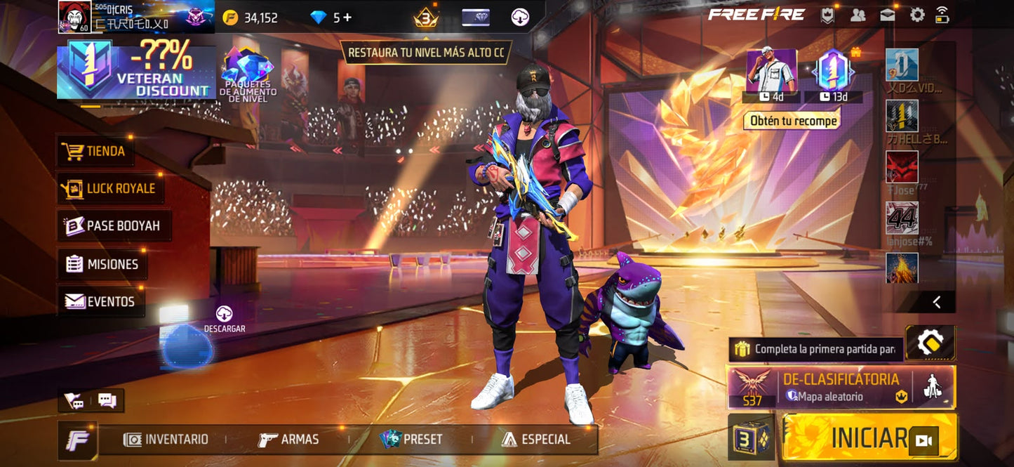 🔥 Cuenta Free Fire