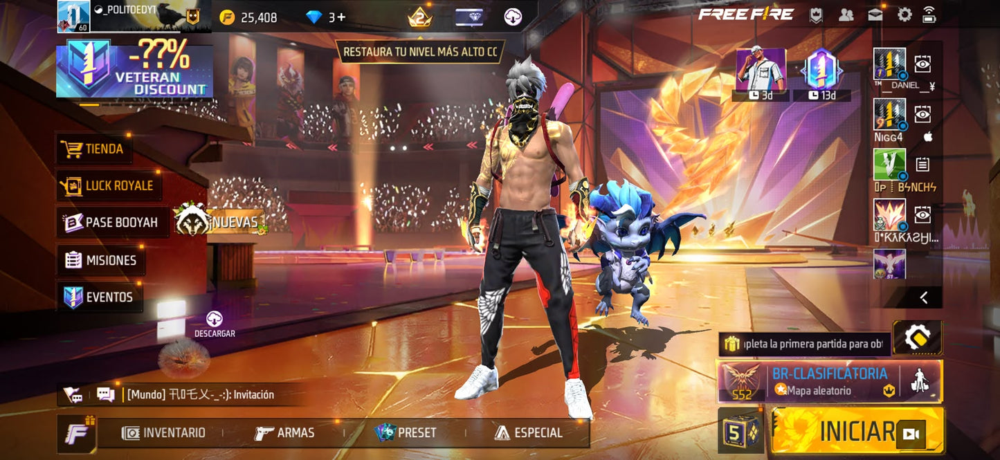 🔥 Cuenta Free Fire