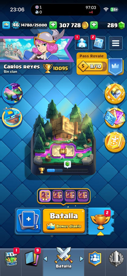 508 CLASH + BRAWL! 10,095 COPAS! 2 CARTAS AL 15! 7 CARTAS AL 14! 1 HEROE! 4 CARTAS EVOLUTIVAS! 52 EMOTES MUY PEDIDOS! Y BRAWL! 64/81 BRAWLERS! 13 BRAWLERS CON HYPERCARGA! 5 BRAWLERS AL MAX! (399mx) @everyone