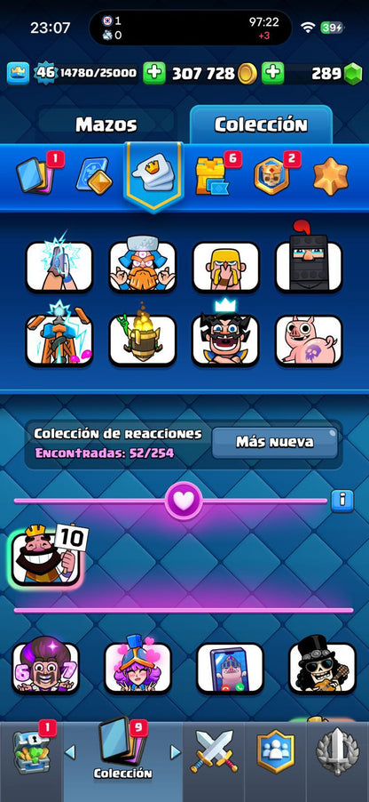 508 CLASH + BRAWL! 10,095 COPAS! 2 CARTAS AL 15! 7 CARTAS AL 14! 1 HEROE! 4 CARTAS EVOLUTIVAS! 52 EMOTES MUY PEDIDOS! Y BRAWL! 64/81 BRAWLERS! 13 BRAWLERS CON HYPERCARGA! 5 BRAWLERS AL MAX! (399mx) @everyone