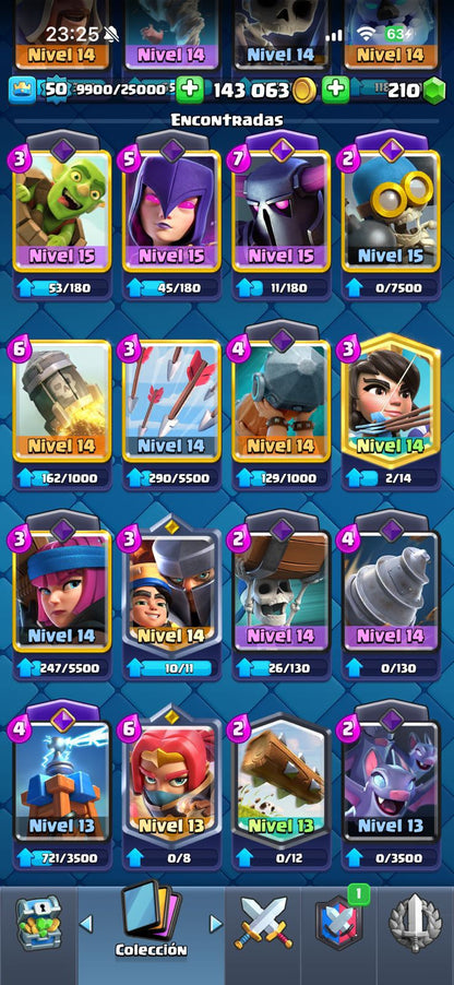 509 CLASH! 10,664 COPAS! 4 CARTAS AL 15! 8 CARTAS AL 14! 2 HÉROES! 7 CARTAS EVOLUTIVAS! 55 EMOTES MUY BUENOS! 4 TORRES! INSIGNIA DE 2 AÑOS! (449mx) @everyone