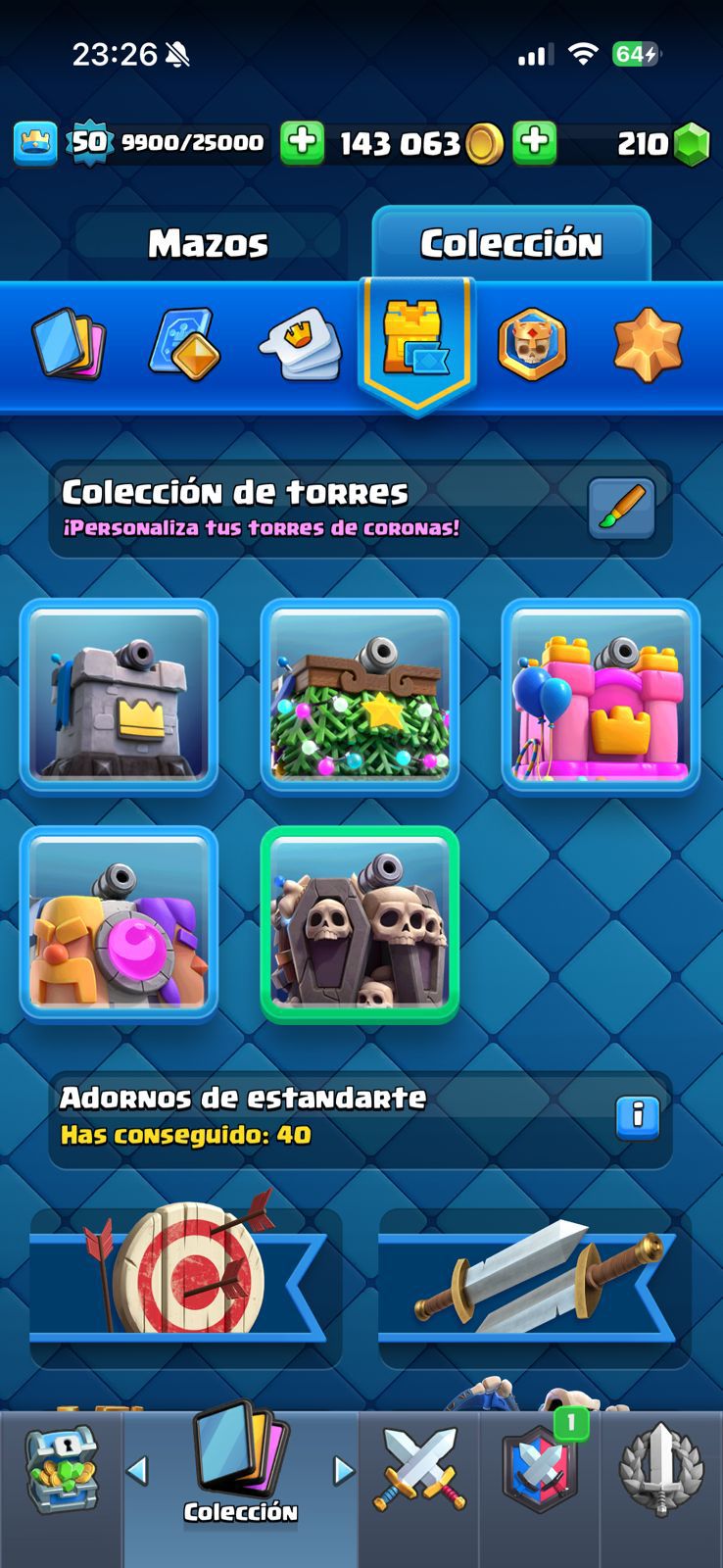 509 CLASH! 10,664 COPAS! 4 CARTAS AL 15! 8 CARTAS AL 14! 2 HÉROES! 7 CARTAS EVOLUTIVAS! 55 EMOTES MUY BUENOS! 4 TORRES! INSIGNIA DE 2 AÑOS! (449mx) @everyone