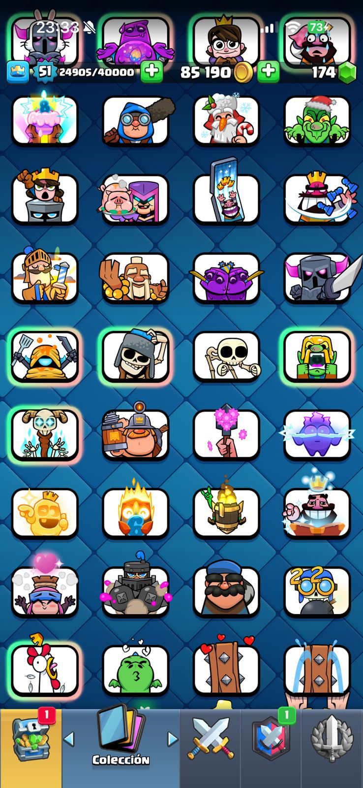 510 CLASH! 10,216 COPAS! 4 CARTAS AL 15! 10 CARTAS AL 14! 1 HÉROE! 10 CARTAS EVOLUTIVAS! 79 EMOTES MUY PEDIDOS! 8 TORRES! INSIGNIA DE 4 AÑOS! (449mx) @everyone