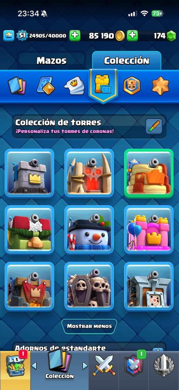 510 CLASH! 10,216 COPAS! 4 CARTAS AL 15! 10 CARTAS AL 14! 1 HÉROE! 10 CARTAS EVOLUTIVAS! 79 EMOTES MUY PEDIDOS! 8 TORRES! INSIGNIA DE 4 AÑOS! (449mx) @everyone