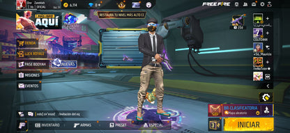 269 FREE FIRE!! CUENTA PARA  INICIAR!! BUENAS ARMAS!! MÁS DE 60 PECHOS!! PLAYERAS DE FUTBOL!!  ROPA DE EVENTOS CHIDOS! PERFECTA PARA COMBINAR CON TODO! REGIÓN: EEUU (269mx) @everyone