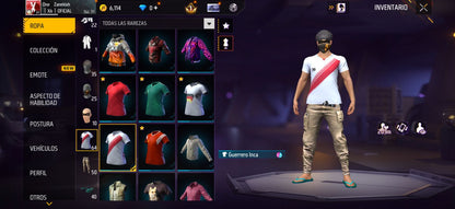 269 FREE FIRE!! CUENTA PARA  INICIAR!! BUENAS ARMAS!! MÁS DE 60 PECHOS!! PLAYERAS DE FUTBOL!!  ROPA DE EVENTOS CHIDOS! PERFECTA PARA COMBINAR CON TODO! REGIÓN: EEUU (269mx) @everyone