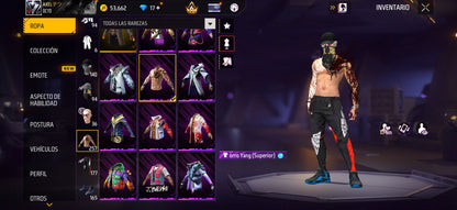 270 FREE FIRE!! CUENTA CON 6 EVOS Y BUENAS ARMAS DE INCUBADORA!! MÁS DE 250 PECHOS!! ROPA MOXTA! CUELLO DE TORTUGA! PLAYERAS DE FUTBOL! J.BALVIN! MUCHA ROPA DE EVENTOS!! ANGELICALES Y PUÑOS!! PERFECTA PARA COMBINAR CON TODO!! REGIÓN: EEUU (1599mx)...