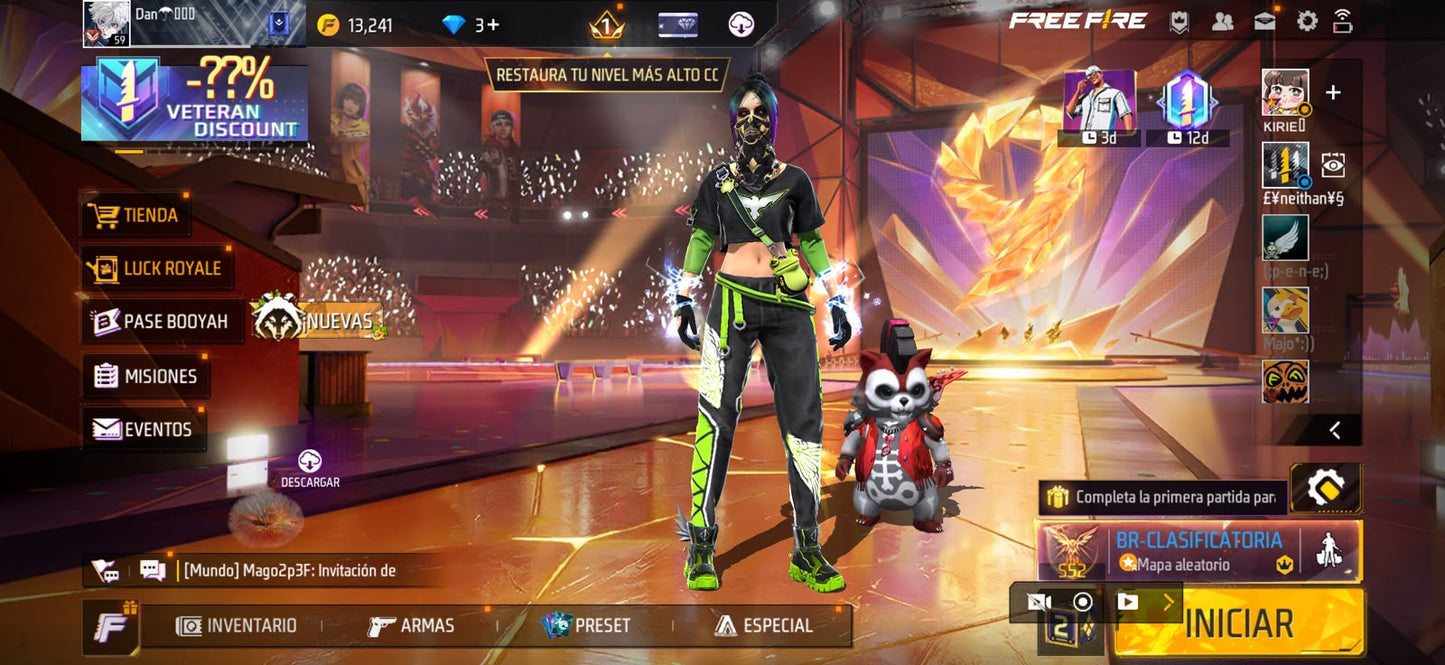 🔥 Cuenta Free Fire