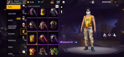 272 FREE FIRE!!  CUENTA CON 3 EVOS, 1 AL NIVEL MÁXIMO!! MÁS DE 300 PECHOS!! PASES VETERANOS! CHAQUETAS ANTIGUAS! YING YANG! MUCHA ROPA DE EVENTOS! PUÑOS!! PERFECTA PARA COMBINAR CON TODO!! REGIÓN: EEUU (1899mx) @everyone