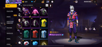 274 FREE FIRE!! CUENTA PARA INICIAR CON 2 EVOS !! MÁS DE 150 PECHOS!! BARBA DEL VIEJO! PLAYERAS DE FUTBOL!! ROPA DE EVENTOS CHIDOS!! TRAW PUÑOS!! PERFECTA PARA COMBINAR CON TODO! REGIÓN: EEUU (799mx) @everyone