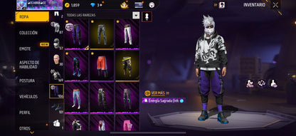 274 FREE FIRE!! CUENTA PARA INICIAR CON 2 EVOS !! MÁS DE 150 PECHOS!! BARBA DEL VIEJO! PLAYERAS DE FUTBOL!! ROPA DE EVENTOS CHIDOS!! TRAW PUÑOS!! PERFECTA PARA COMBINAR CON TODO! REGIÓN: EEUU (799mx) @everyone