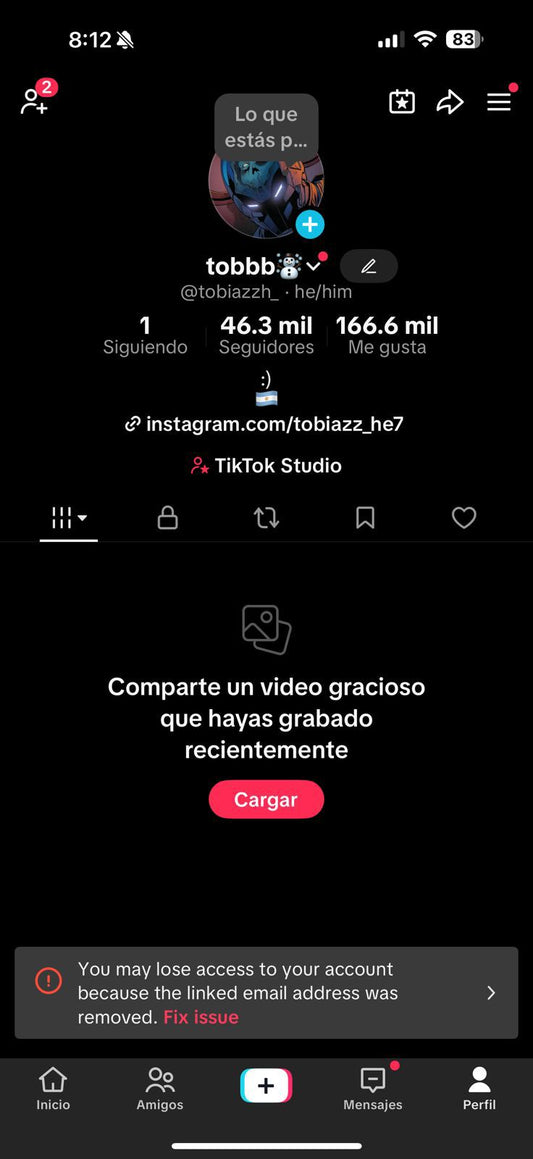 64 TIKTOK! 46.3 MIL SEGUIDORES! Y 166.6k LIKES! BUENISIMA PARA HACER LIVES MONETIZAR Y SUBIR VIDEOS! (2449mx) @everyone
