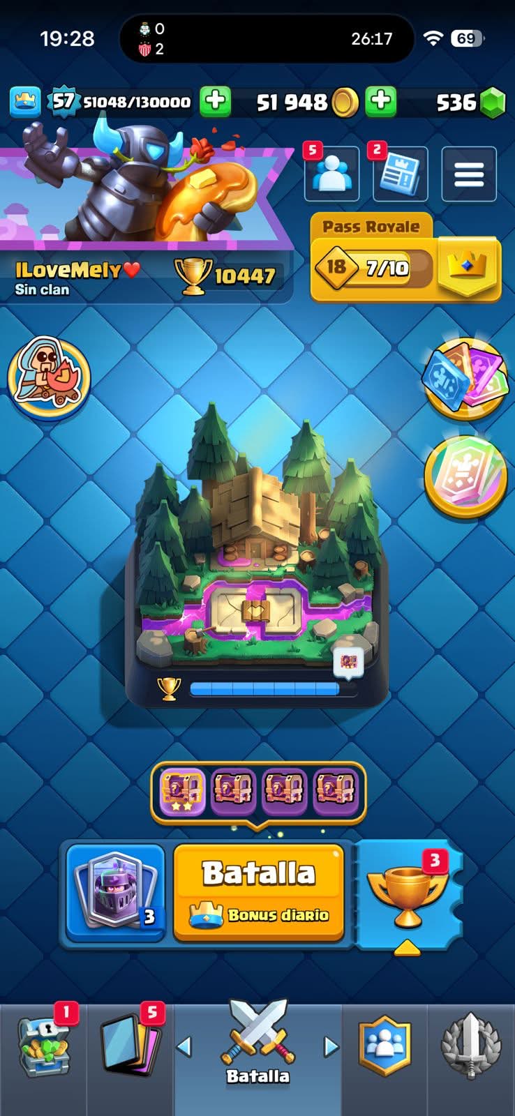 455 CLASH! 10,447 COPAS! 2 CARTAS AL 16 MAX! 4 CARTAS AL 15! 6 CARTAS AL 14! 3 HÉROES! 6 CARTAS EVOLUTIVAS! 67 EMOTES MUY BUENOS! 11 TORRES! INSIGNIA DE 5 AÑOS! (699mx) @everyone