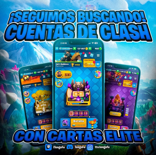 TRAIGAN SUS CUENTAS DE CLASH! ESTAMOS PAGANDO SÚPER BIEN! ABRAN TICKET @everyone
