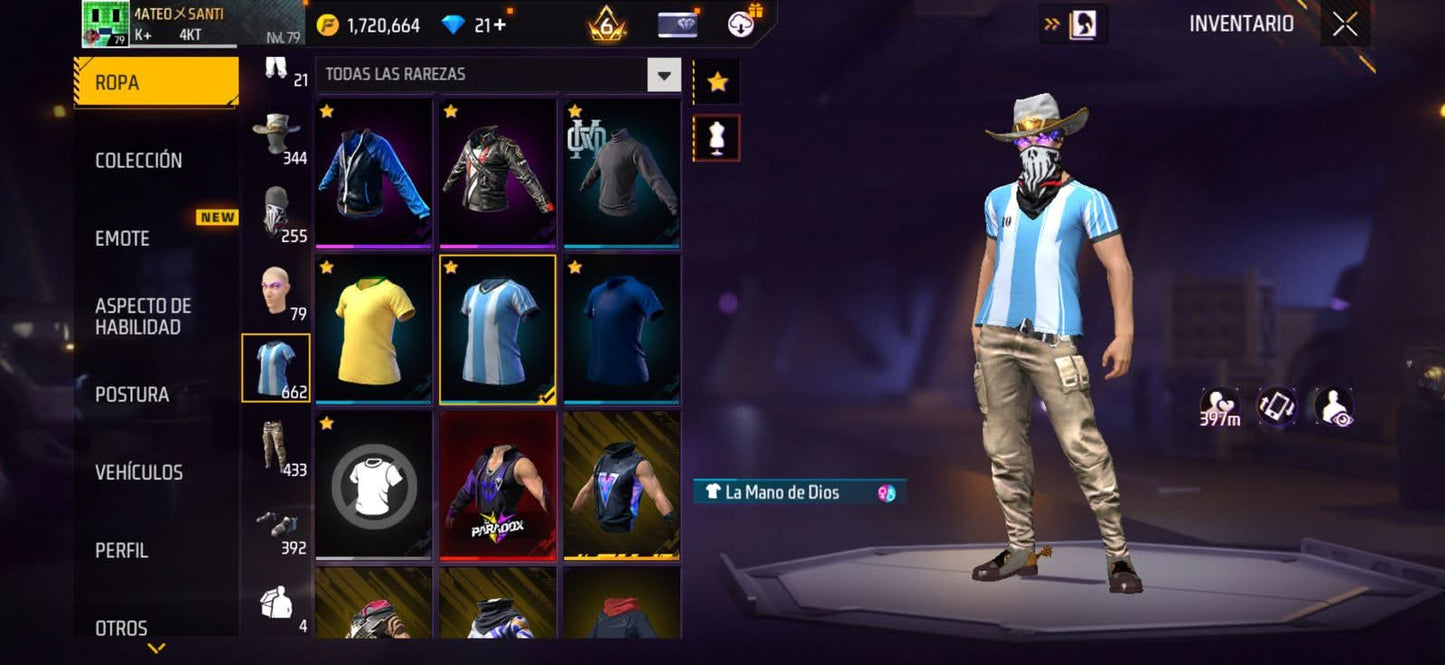 286 FRE FIRE!! CUENTA VETERANA CON 4 EVOS Y BUENAS ARMAS!! MÁS DE 600 PECHOS! CHAQUETAS ANTIGUAS! EVENTO E INCUBADORAS CHIDAS! YING YANG! MUCHA ROPA ANTIGUA! ! CUELLO DE TORTUGA! PERFECTA PARA COMBINAR COM TODO! REGIÓN: EEUU (1799mx)